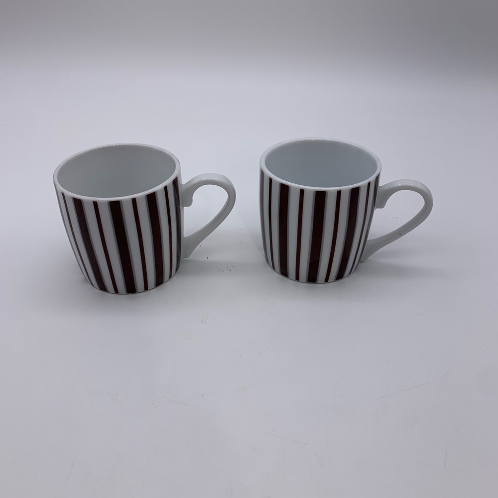 Set Of 2 Konitz Vintage Basics Espresso Porcelain Cups Made In Germany